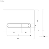 KK-POL 350/PSG/050-00-00 M09 Пластиковая панель смыва для инсталляции, цвет золото глянец — фото 3, Панели