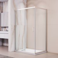 Душевой уголок RGW PA-245 90x100, прямоугольный, профиль хром, стекло прозрачное/6 мм, арт-410824590-11 — фото 2, Прямоугольные душевые уголки