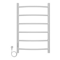 Полотенцесушитель электрический AZARIO VERONA 500/800 6 секций, диммер слева, белый арт-AZ04758W — фото 1, Электрические полотенцесушители