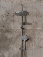 OneLife Душевая система с полимерным смесителем для ванны, хром арт-P07-822cr — фото 8, Душевые стойки