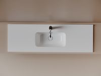 CN7028 Раковина мебельная накладная Compact 1210x395x170, цвет белый — фото 3, Раковины встраиваемые сверху