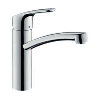 Смеситель для кухни, Hansgrohe, Focus M41, CoolStart, EcoSmart, тип открывания воды-однорычажный, тип регулирования воды-керамический картридж, монтаж-на раковину/столешницу, отверстия для монтажа-1, высота, мм-229, вынос излива, мм-220, тип излива-поворотный, тип подводки-гибкая, стандарт подвода воды-3/8", цвет-хром арт-31816000 — фото 1, Смесители для кухни