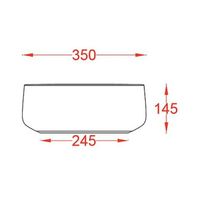 Раковина Artceram Cognac Quadro накладная без отверстий цвет pink арт-COL004 33 00 — фото 2, Раковины накладные