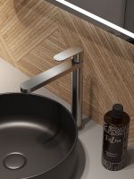 Товар: Agger Sweet смеситель для накладной раковины однорычажный высокий, сатин матовый арт-A2712122 - фото 4 Agger Sweet смеситель для накладной раковины однорычажный высокий, сатин матовый арт-A2712122 — фото 4, Смесители для раковины