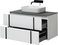 Тумба под раковину Allen Brau Reality 100 1.32007.WM подвесная Белая матовая — фото 45, Тумбы под раковину