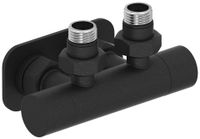 Вентиль Вентиль Сунержа 2х1/2" угловой скрытый-скрытый EU50 Тёмный титан муар арт-15-1416-1234 — фото 3, Комплектующие для полотенцесушителей