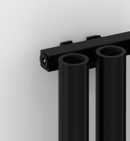 Отопительный радиатор Сунержа Кумир-0 300х540 8 секций Матовый чёрный арт-31-0340-3008 — фото 1, Радиаторы отопления