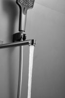 Смеситель для ванны однорычажный с длинным изливом и душем BELZ, оружейная сталь, арт-B22715-3 — фото 10, Смеситель для ванны