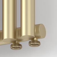 Отопительный радиатор Сунержа Эстет-1 EU50 правый 500х180 4 секции Матовая шампань арт-022-0311-5004 — фото 1, Радиаторы отопления