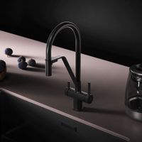 Товар: Func, смеситель для кухни с каналом для питьевой воды и гибким изливом, черн.,черн. излив арт-F8F07822 - фото 2 Func, смеситель для кухни с каналом для питьевой воды и гибким изливом, черн.,черн. излив арт-F8F07822 — фото 2, Смесители для кухни