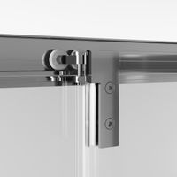 Душевое ограждение Niagara Nova NG-6635-34 (100х100х195) квадрат,хром,двери раздвижные,стекло прозрачное,1 место — фото 10, Квадратные душевые уголки