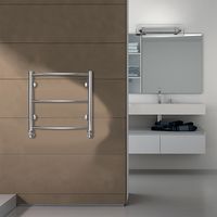 Полотенцесушитель водяной AZARIO VERONA 500/500 3 секции, нижнее/диагональное подключение, 1/2", хром арт-AZ04155 — фото 3, Водяные полотенцесушители