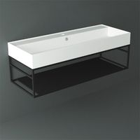 Металлическая структура SIMAS AGILE настенная цвет черный матовый AGSS121 — фото 2, Консоли для раковины