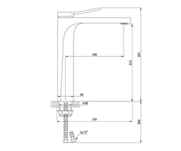 Комплект Bronze de Luxe: раковина Терраццо 1061TR со смесителем Element EL21CB СЕТ2 — фото 1, Раковины накладные