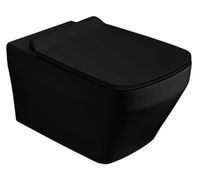 Унитаз SIMAS BADEN BADEN подвесной безободковый цвет черный матовый BB18/F85.NM — фото 1, Подвесные унитазы
