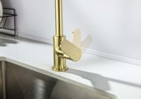 Товар: ОБЕРОН смеситель для кухни, шлиф. золото арт-AQ1282BG - фото 5 ОБЕРОН смеситель для кухни, шлиф. золото арт-AQ1282BG — фото 5, Смесители для кухни