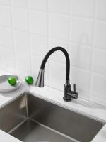 Смеситель для кухни с гибким изливом и режимом душ BELZ , оружейная сталь арт-B74810-3 — фото 13, Смесители для кухни