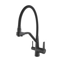 Смеситель для кухни Rose , черный арт-R558H — фото 1, Смесители для кухни