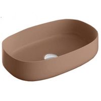 Раковина Artceram Cognac Quadro накладная цвет tortora арт-COL003 40 00 — фото 1, Раковины накладные