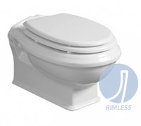 Унитаз SIMAS ARCADE подвесной безободковый цвет белый AR841 — фото 1, Подвесные унитазы