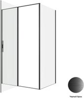 Душевой уголок Allen Brau Priority 120x90 3.31033.BBA + 3.31045.BBA черный браш 3.31033.BBA + 3.31045.BBA — фото 5, Прямоугольные душевые уголки