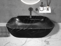 Раковина накладная, мрамор матовый черный, прямоугольная 455х320х135 Ceruttispa арт-CR8215MMB — фото 4, Раковины накладные