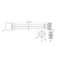 Шланг душевой ПВХ 1,5 м, квадратного сечения, TURN-FREE. LEMARK арт-LE8053P — фото 1, Душевые шланги