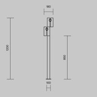 Ландшафтный светильник Outdoor арт-O494FL-L20B3K — фото 3, Уличное освещение