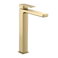 Savona Смеситель для свободностоящей раковины 250мм, гладкий, подводка 1⁄2", золото арт-AQM6814GG — фото 1, Смесители для раковины