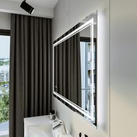 Товар: Зеркало Бриклаер Эстель-2 120 с подсветкой LED, на взмах руки, часы 4627125414336 - фото 7 Зеркало Бриклаер Эстель-2 120 с подсветкой LED, на взмах руки, часы 4627125414336 — фото 7, Зеркала в ванную комнату