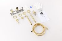 Смеситель ABBER Wasser Kreis 316 для ванны скрытого монтажа, золото брашированное арт-AF8130BG — фото 2, Смеситель для ванны