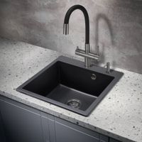 Смеситель для кухни с фильтром Milacio Ultra 560 (MCU.560.GM) вороненая сталь — фото 5, Смесители для кухни