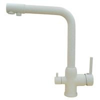 MILANO Смеситель д/кухни совмещенный с краном для питьевой воды, белый камень арт-32662 — фото 2, Смесители для кухни