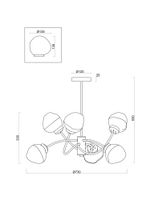 Люстра Freya арт-FR8017PL-06MG — фото 3, Люстры