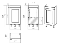 Тумба под раковину арт-Э-Ура-01040-021Н — фото 2, Тумбы под раковину
