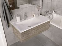 Раковина мебельная и на столешницу Pulsus 90 L арт-4627173210492 — фото 5, Раковины встраиваемые сверху