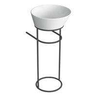 Металлическая структура SIMAS WAVE напольная цвет черный матовый WASA01 — фото 1, Консоли для раковины