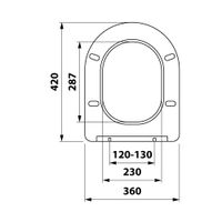 Крышка с сиденьем DP микролифт для унитаза OWLT190302/OWLT190303 арт-OWLC19-014 — фото 3, Сиденья для унитаза