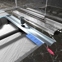 Товар: К-т водоотводящий желоб DP20-800 из нержавеющей стали + Декор. решетка DR20-800 арт-DP20800-DR20800 - фото 3 К-т водоотводящий желоб DP20-800 из нержавеющей стали + Декор. решетка DR20-800 арт-DP20800-DR20800 — фото 3, Душевые лотки