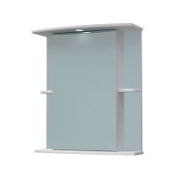 шкаф-зеркало Пион 60С белый симметричный MFR79327WT — фото 1, Зеркальные шкафы в ванную