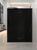 Товар: Душевая дверь распашная Veconi Premium Alassio BB, 1200х2000, черный матовый, стекло черное AL-120-11-BB-C4 - фото 1 Душевая дверь распашная Veconi Premium Alassio BB, 1200х2000, черный матовый, стекло черное AL-120-11-BB-C4 — фото 1, Распашные душевые двери