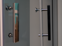 Ограждение VIVA90B N душевое Ceruttispa без поддона (90x90x195) — фото 130, Прямоугольные душевые уголки