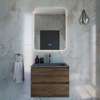 База под раковину Luka 600 подвесная, 2 выкатных ящика soft-close, С.Oak арт-VMC-2L600CO — фото 10, Тумбы под раковину