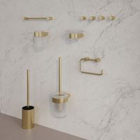 Планка на 3 крючка IDDIS Petite нержавеющая сталь, золото матовое арт-PETG0S3i41 — фото 1, Крючки для полотенец