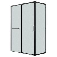 Товар: Душевое ограждение Grossman Style 100.K33.05.100.21.02-200.K33.05.100.21.02 (100х100х195) раздвижная(левая),черный матовый,стекло шиншилла,2 места арт-120.K33.05.1010.21.02 - фото 1 Душевое ограждение Grossman Style 100.K33.05.100.21.02-200.K33.05.100.21.02 (100х100х195) раздвижная(левая),черный матовый,стекло шиншилла,2 места арт-120.K33.05.1010.21.02 — фото 1, Прямоугольные душевые уголки