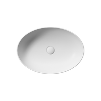 раковина накладная PURA 60x42 без перелива белый матовый арт-884209 — фото 1, Раковины накладные