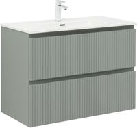 Тумба под раковину Aquanet Джейн (Flat) 90 мисти грин арт-00335435 — фото 1, Тумбы под раковину