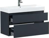 Тумба под раковину Allen Brau Infinity 100 антрацит матовый арт-1.210027.AM — фото 4, Тумбы под раковину