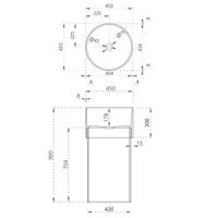 Товар: Раковина отдельностоящая прозрачная ABBER Kristall AT2701Saphir синяя - фото 5 Раковина отдельностоящая прозрачная ABBER Kristall AT2701Saphir синяя — фото 5, Раковины напольные