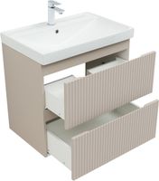 Тумба под раковину Aquanet Джейн (Flat) 70 бежевый арт-00343976 — фото 4, Тумбы под раковину